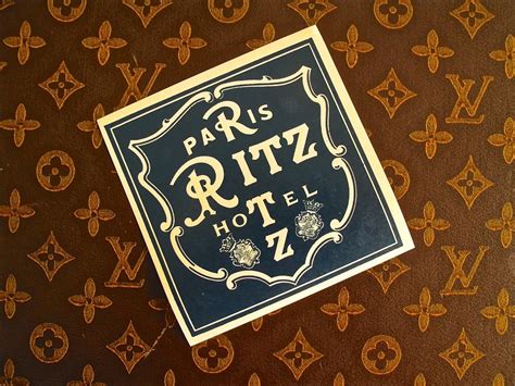 paris ritz hotel tin plaques.